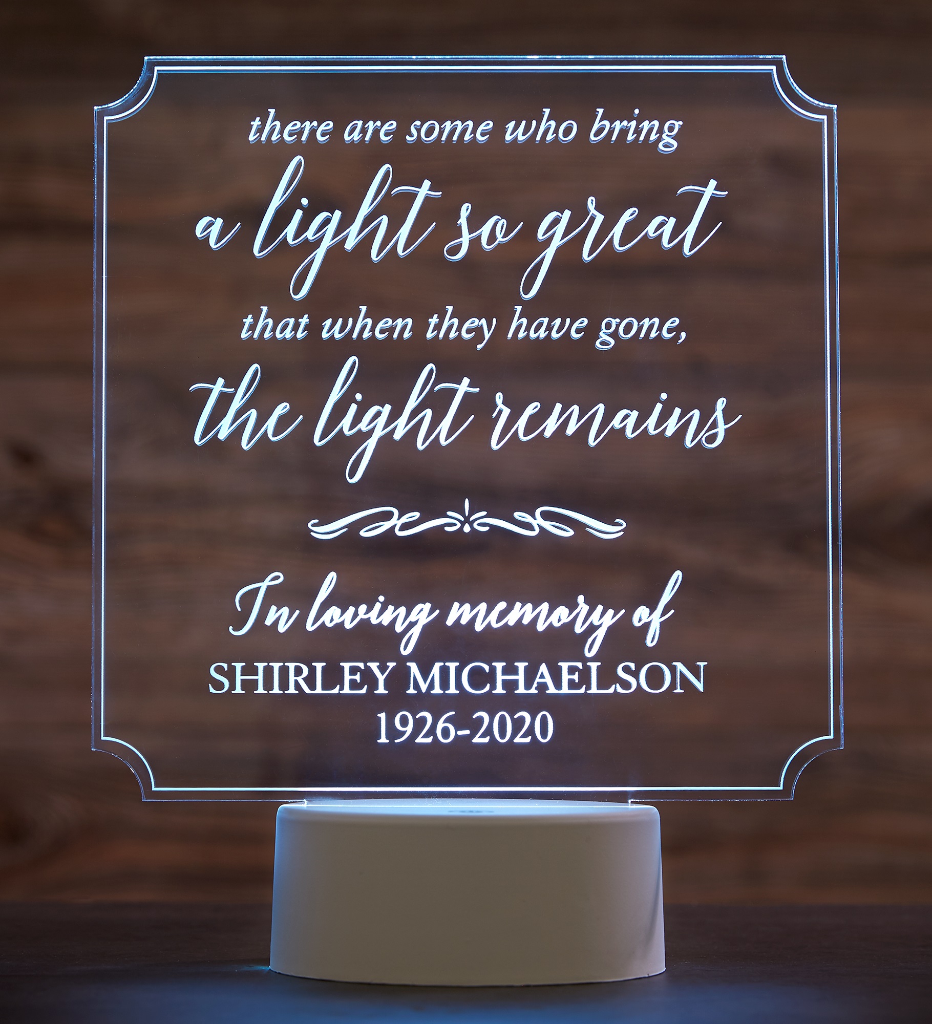 Memorial Personalized LED Sign